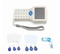 Grcfumo Handheld RFID Copier, Duplicador de Tarjetas de múltiples frecuencia en inglés, Duplicador de copiadores de Escritor de Tarjetas de IC para Tarjetas de estacionamiento,