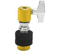 GRCFUMO Hi Hat Clutch, soporte de estante de plantilla de aleación de aluminio, piezas de instrumentos de percusión de batería de jazz estándar para el bar de la escuela Home Home (Amarillo)