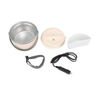 Grcfumo Lonchera portátil, caja de almuerzo de calefacción rápida eléctrica con tapa, contenedores de bocadillos de almuerzo de grado alimenticio para la escuela y el hogar 1.2L (12V)