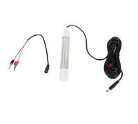 Grcfumo Luz de Pesca Sumergible, 16W AC12 a 36V 1300LM Cebador de señuelos bajo el Agua Cebo de Cebo, Lámpara de búsqueda de Pesca para Peces Acuario (Iluminación Blanca)