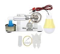 Grcfumo Mini Modelo de máquina de Vapor, Juguete de educación Experimental física con luz, Equilibrio Modelo de Motores de Estiramiento de Aire Caliente para niños DIY Craft DIY