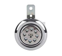 Grcfumo Motorcillo universitario de la motocicleta, altavoz fuerte de la motocicleta universal, 105db fuerte de 12v 85 mm w cubierta cromada de panal