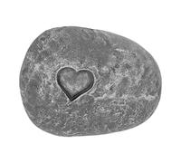 GRCFUMO Piedra conmemorativa de jardín para mascotas, estampado de corazón, simulación de guijarros para mascotas, tumba de piedra de jardín personalizada para amantes de perros o gatos (piedra de