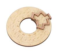 GRCFUMO Rueda de círculo de música de madera, herramienta de melodía de madera, herramienta de transposición de música de rueda de quintas para notas de músico, acordes, firma