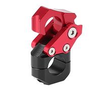 Grcfumo Soporte de Casco Universal, Bastidor de Colgante de Casco de Motocicleta de Montaje en la Pared, Colgador de Equipaje de Casco para Manillar de Motocicleta de 0.86 Pulgadas (Red)