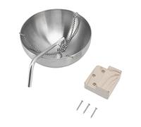 Grcfumo Stainless Steel Sauna Bowl, Aromatherapy Oil Cup with Screw, Sauna Essential Oil Bowl, Oil Bowl Sauna Room Accessories for Sauna Experience (L 3.2cm / 1.3in)