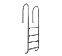 Gre 40274 - Escalera de Seguridad para Piscinas Enterradas - Acero Inoxidable, Peldaños Antideslizantes y Sistema de Protección Infantil