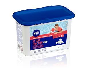 GRE 76074NB - Pastillas de Cloro de Choque para Piscinas. Tratamiento Rápido y Eficaz contra Agua Verde. Desinfección Completa y recuperación instantánea del Agua para Piscinas. Pastillas 30gr, 1 kg