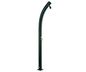 Gre AR10250 Ducha Solar 25 L PVC negro curvada monomando jardín exterior