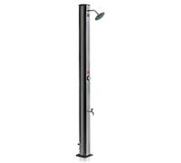 Gre DSPS35 Ducha Solar 35 L PVC negro con lavapiés cabezal ajustable