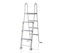 Gre ES1213 Escalera acero galvanizado piscinas elevadas 3 peldaños 134 cm