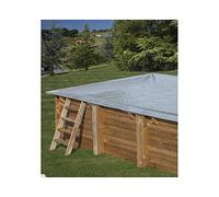 Gre - Gre Cubierta para Piscina Cuadrada de Madera 250 X 250 cm