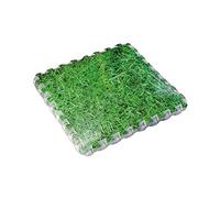 Gre MPF509GR - Protector de Suelo para Piscina Fabricado en EVA Imitación Hierba, 9 Piezas, 8 mm de Grosor, Resistente y Antipinchazos