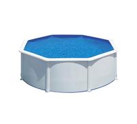 Gre piscina de acero redonda fidji blanco con filtro arena 350x120 cm