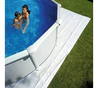 Gre Protección de suelo para piscinas (550 x 500 cm, Blanco)