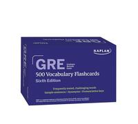 GRE Vocabulary Flashcards, Sixth Edition + Online Access to Review Your Cards, a Practice Test, and Video Tutorials (Kaplan Test Prep)