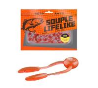 Greabuy 20 señuelos suaves para pesca en aguas dulces, Gogga flexible con imitación que mejora la tasa de capturas de agua dulce