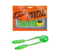 Greabuy 20 señuelos suaves para pesca en aguas dulces, Gogga flexible con imitación que mejora la tasa de capturas de agua dulce