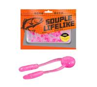 Greabuy 20 señuelos suaves para pesca en aguas dulces, Gogga flexible con imitación que mejora la tasa de capturas de agua dulce