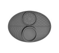 Greabuy Alfombrilla de alimentación lenta para mascotas, perros, gatos, almohadilla de silicona para lamer en interiores, almohadilla de alimentación para mejorar los hábitos alimenticios, lamer el