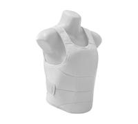 Greabuy Armaduras de pecho de tela Oxford de alta densidad, materiales transpirables, cinturón ajustable, absorbe impactos, chaleco de karate, tela Oxford, protector de pecho