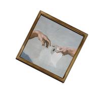 Greabuy Arte de pared de madera caprichoso con diseño de gatos traviesos que giran en la famosa obra maestra innovadora para colgar en la pared, creación temática de gatos