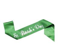 Greabuy Banda verde para el Día de San Patricio, diadema con lazo, diadema irlandesa, accesorio de disfraz para fiesta