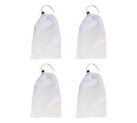 Greabuy Bolsa de limpieza de hojas de piscina alta con cordón de bloqueo, bolsas de red de vacío lavables para piscinas, estanques, bolsa de limpieza de natación