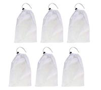 Greabuy Bolsa de limpieza de hojas de piscina alta con cordón de bloqueo, bolsas de red de vacío lavables para piscinas, estanques, bolsa de limpieza de natación