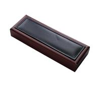 Greabuy Caja de almacenamiento de plumas ejecutiva de lujo, materiales de poliuretano, accesorio de escritorio profesional para regalos corporativos, caja de regalo ejecutiva de cuero negro