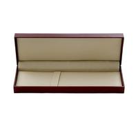 Greabuy Caja de almacenamiento de plumas ejecutiva de lujo, materiales de poliuretano, accesorio de escritorio profesional para regalos corporativos, caja de regalo ejecutiva de cuero negro