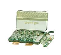 Greabuy Caja de bolo transparente de 7 días, 21 compartimentos, planificador de medicamentos transportable, tapa cerrada segura, grado alimenticio, para almacenamiento diario de nutrientes