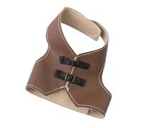 Greabuy Chaleco de cuero para pájaros, traje volador para mascotas, ropa para uso diario para loros y cacatúas, chaleco de vuelo para pájaros
