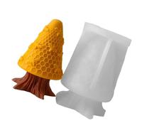 Greabuy Cilindro flexible de silicona para jabón artístico, diseño de panales