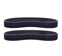 Greabuy Cinturón de goma para cinta de correr de 431 mm con diseño de canal de 8 varillas, accesorio perfecto para menos ruido y buena flexibilidad, cinturón de gimnasio comercial