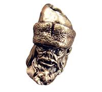 Greabuy Colgante artístico único de cuentas de metal de Papá Noel para paracord y entusiastas de la fabricación de joyas, Size Approx.2.02cm/0.80inch, Cobre