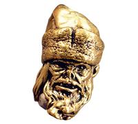 Greabuy Colgante artístico único de cuentas de metal de Papá Noel para paracord y entusiastas de la fabricación de joyas, Size Approx.2.02cm/0.80inch, Cobre