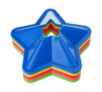 Greabuy Conos de entrenamiento atlético con base de estrella, discos de práctica de fútbol duraderos que mejoran la precisión del trabajo de los pies para competiciones, marcadores de fútbol