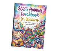 Greabuy Cuaderno de pasatiempos para mujer, planificador de papel de tapa blanda incluye cuadrícula sin rayas para diario diario para tomar notas