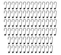 Greabuy De 80 ganchos de metal de tipo pesado para tienda de campaña y al aire libre con cierres de resorte de alta resistencia y durabilidad, resorte permanente para camping