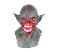 Greabuy Disfraz de vampiro de látex de cabeza completa para Halloween, demonios, payaso, demonios, monstruos, cosplay, para adultos