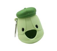 Greabuy Dispensador de bolsas de excremento de perro de silicona para pasear mascotas, salidas y viajes, fácil de limpiar, dispensador de limpieza de mascotas al aire libre