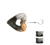 Greabuy Dispensador de nido de pájaros hecho a mano de metal con algodón suave para exteriores y vida silvestre, soporte de hierro para nido de pájaros