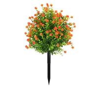 Greabuy Estaca verde artificial de 2 pies, follaje falso de bajo mantenimiento para uso al aire libre, seguro para niños y mascotas, decoración del hogar, jardín, estacas de decoración de jardín al