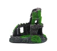 Greabuy Interactively - Adornos de castillos para acuarios, múltiples cuevas para exploración de peces, apto para niños, decoración temática subacuática, fantasía subacuática, hábitat de peces