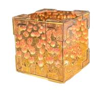 Greabuy Juego de materiales de manualidades de flores para parejas, cubo mágico, luz nocturna, decoración del hogar, lámpara de cubo