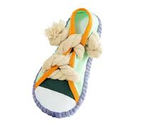 Greabuy Juguete masticable para perros con zapatos chirriantes para razas de varios tamaños, dentición y masticación, cuerda de guerra fuerte para mascotas, actividades en interiores