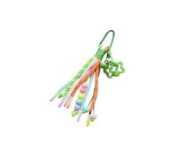 Greabuy Llaveros de cuerda tejida para parejas con llavero ABS fuerte, decoración de bolsa de moda para uso diario, accesorio vibrante de bolsa de paracaídas, b