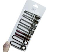 Greabuy Pinza de pelo plateada con pico de pato para mujeres y adolescentes, horquillas para el cabello dulces, accesorios versátiles para el cabello seguros