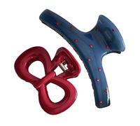 Greabuy Pinza para el pelo con diseño de lazo, pinza para el pelo para el día de San Valentín, horquillas de sujeción fuerte